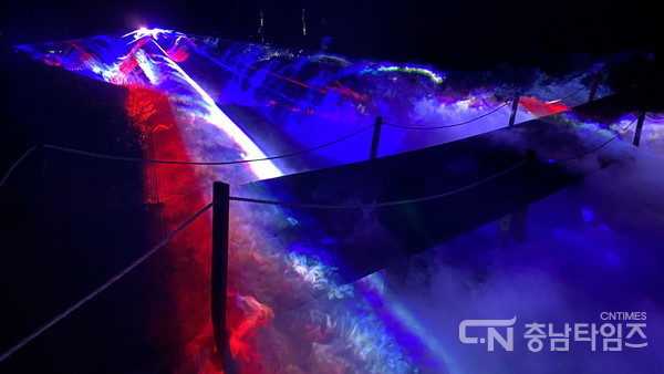 부여 세계유산 미디어아트 페스티벌 주요 장면. 사진=부여군