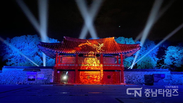 부여 세계유산 미디어아트 페스티벌 주요 장면. 사진=부여군