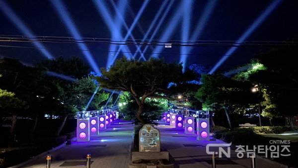 부여 세계유산 미디어아트 페스티벌 주요 장면. 사진=부여군