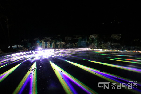 부여 세계유산 미디어아트 페스티벌 주요 장면. 사진=부여군