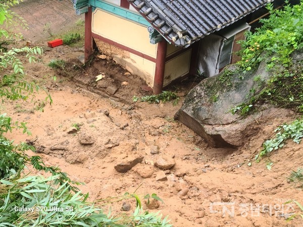 부여군 소재 국가유산 수해현장 대조사. 사진=부여군